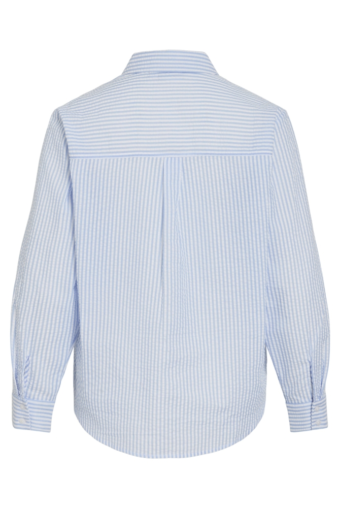 VICORALINA STRIPE L/S SHIRT/LN 14107218 SNOW WHITE/KENTUCKY